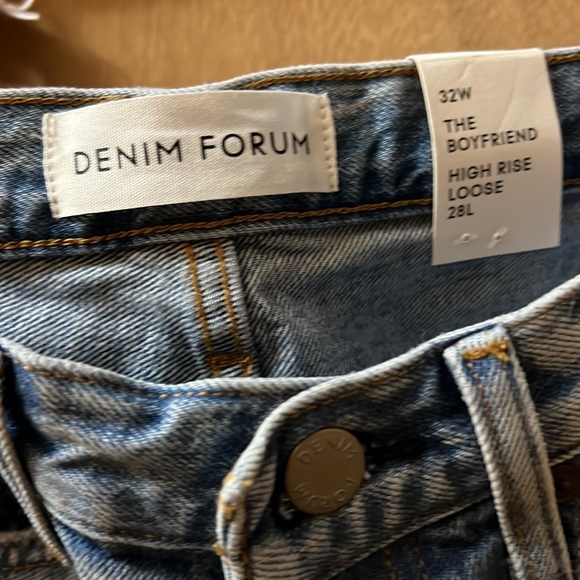 Denim Forum boyfriend high rise loose Aritzia denim - Picture 2 of 7